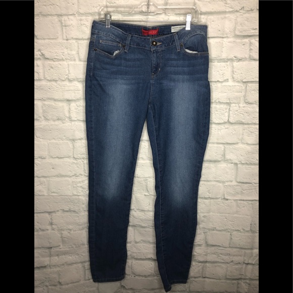 guess medium rise curvy skinny sienna curvy fit